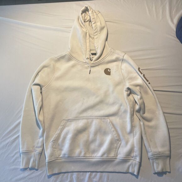 Carhartt Tops - Womens Carhartt Hoodie Sweatshirt Medium 8 - 10 Gray Relaxed Fit